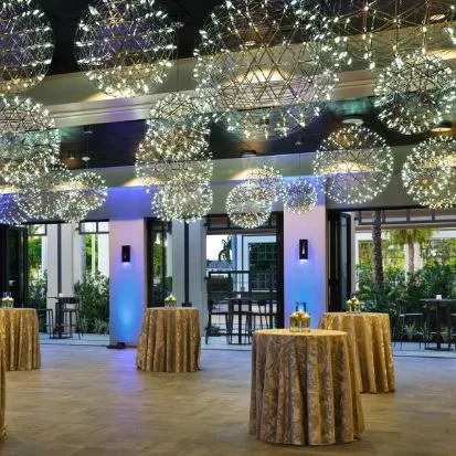 Banquet hall at the Marriott Hotel in Boca Raton Florida